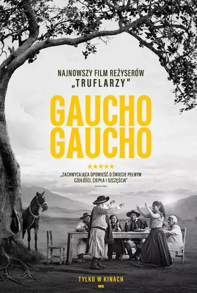 „GAUCHO,GAUCHO”
Reżyseria: Michael Dweck, Gregory Kershaw
Produkcja: Argentyna, USA 2024
Najnowszy film twórców uwielbianego i nagradzanego na całym świecie hitu Truflarze. Tym razem reżyserzy przenoszą nas do dzikich krajobrazów północno-zachodniej Argentyny, gdzie zagłębiamy się w życie niewielkiej społeczności gauchos — ludzi, którzy żyją według własnych zasad, z dala od zgiełku współczesności, czerpiąc radość z prostego życia.
Witajcie w świecie pełnym radości, ciepła, muzyki i wolności!